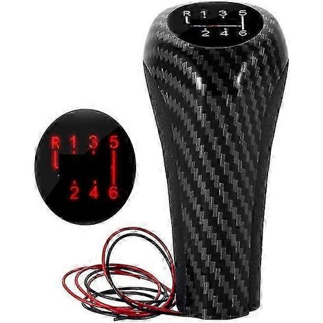 Pomo de palanca de cambios de 5 y 6 velocidades con luz LED para BMW M E46 E90 E91 E92 E36 E82 E87 E88 F30 X1 X3 X5 ABS (1/5)
