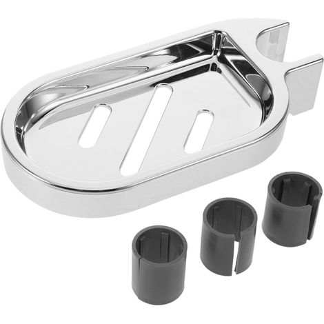 Soap Dish with Adjustable Clip 22 24 25 mm No Drilling