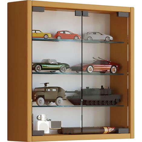 Gabinete de exhibición colgante Caja de exhibición de pared de vidrio Mandosa S 40x40x10 - VCM