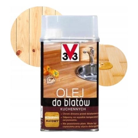 Huile protectrice pour plans de travail de cuisine, incolore, 0,5 l (1/5)
