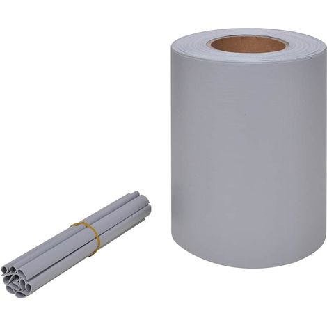 Recinzione Frangivento da Giardino PVC 70x0,19 m Grigio Chiaro (1/5)