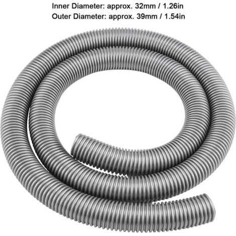 Tuyau Aspirateur - 32 mm Intérieur 39 mm Extérieur - Pour Aspirateur Domestique et Industriel - Longueur 2 m - 1 Pièce (1/5)