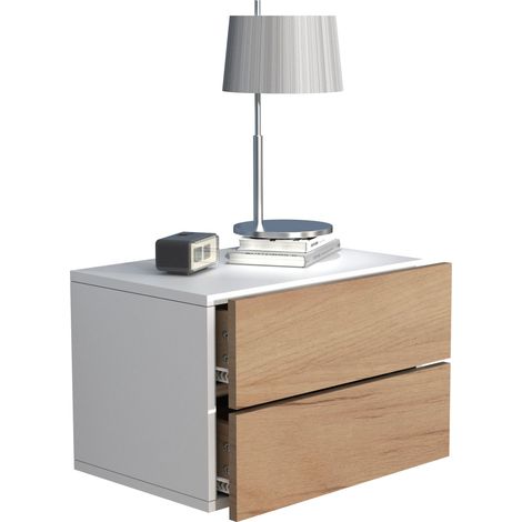 Muro de madera colgante de la mesita de noche Usal L 45 cm 30x45x32 - VCM