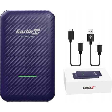 Adattatore wireless Carlinkit CP2A per Apple CarPlay/Android Auto (blu) (1/5)