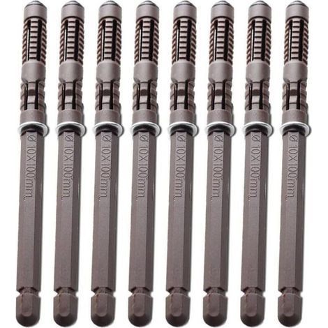 Cyslmuk – Lot de 8 supports d'étagères flottants en bois – Installation facile – Capacité de charge élevée – Vis et ancrages inclus (1/5)