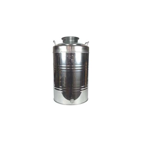 FUSTO INOX PER OLIO GRAFFATO LT.100    BELVIVERE