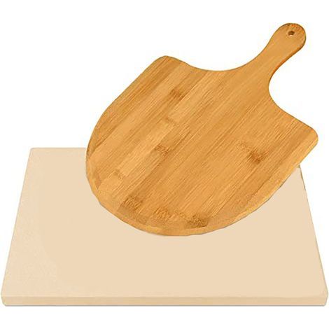 Kit de accesorios para pizza, 38x30x1,1 cm, amarillo/marrón (1/5)
