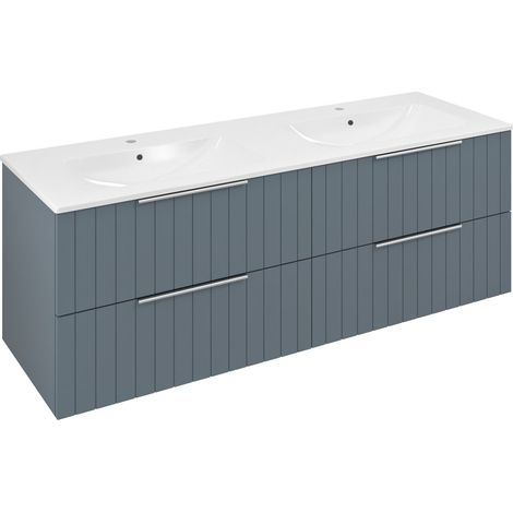 CIRASA STRIP meuble vasque 139,6x52x46cm, sienne