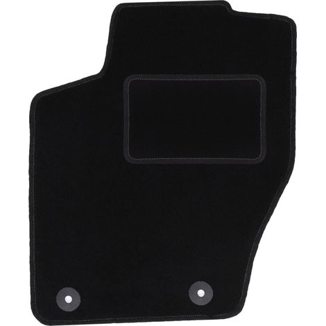 Tapis conducteur noir pour Citroën C4 II berline et break (2010-2018) – Doublure en polypropylène – Ajustement précis pour confort de conduite