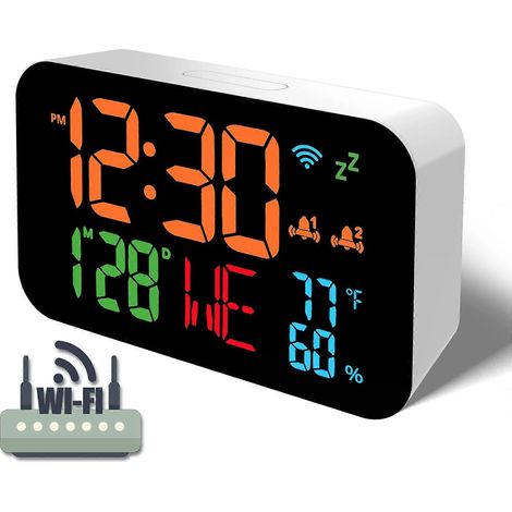 Panneau multifonction LED, accessoire de température, accessoire de température et d'humidité, étalonnage automatique, boîtier blanc avec voyants O. (1/5)