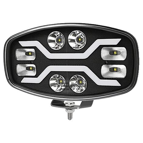 Faro da lavoro per escavatore, alta luminosità, impermeabile, 1 pezzo, luce diurna a LED bianco ambra. (1/2)