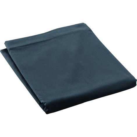 Promo Linge - Drap Plat Percale - 100% Coton - Certifié Oeko-TEX r - bleu - 300x240 cm