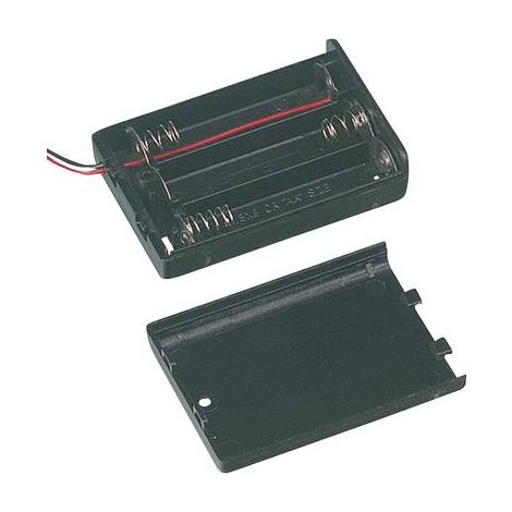 TRU COMPONENTS SBH-331A Support de pile 3x LR6 (AA) raccordement par fils X458561 (1/2)