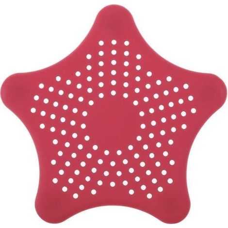 Lot de 2 crépines de vidange en TPR avec filtre anti-obstruction pour évier de cuisine ou de salle de bain et récupérateur de cheveux. (1/5)