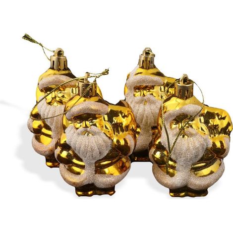 Juego de 4 adornos de Papá Noel, SY16DGZ-270 (1/2)