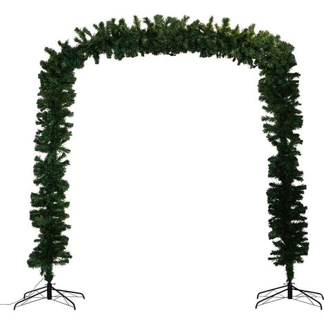 Arco di pino illuminato 136 led h.240cm bianco caldo - Feeric lights & christmas (1/3)