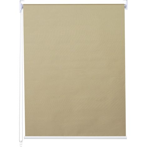 Estor enrollable opaco para ventana protección solar estor lateral 60x230cm beige opaco 040004573