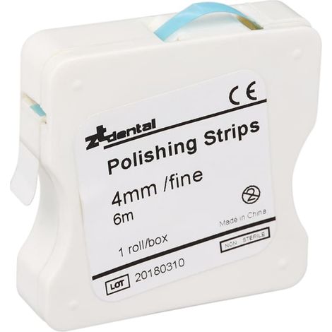 Bandes De Polissage Dentaire - Résine Composite - 4 mm Largeur - Pour Meulage Interdentaire Et Polissage Fin - 2 Rouleaux (1/5)