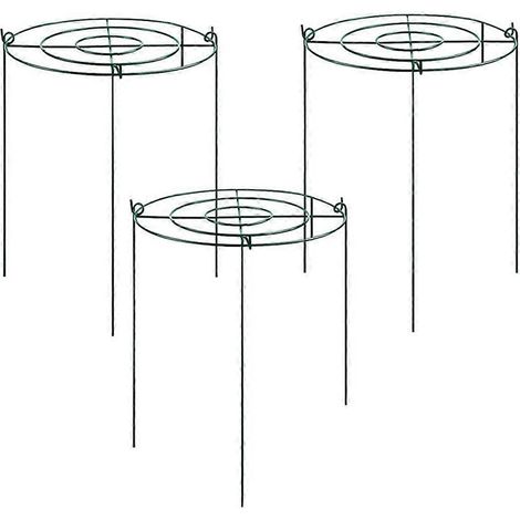 ensembles de cages de support pour pivoines, treillis à arceaux avec 4 pieds, support pour plantes, fleurs robustes (1/4)