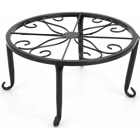 Support de fleurs sur pied moderne, simple, pour balcon, salon ou intérieur, étagère mobile en fer, support de pots (1/4)