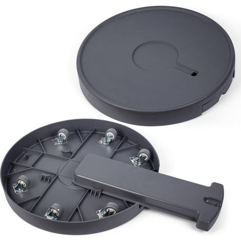 Support pour plantes avec roulettes invisibles pour jardin intérieur/extérieur 420 mm Gris Capacité de poids maximale 200 kg (2 pièces) (1/5)
