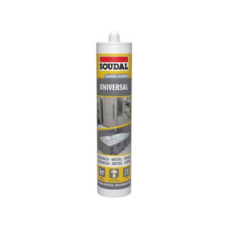 Silicona Universal SOUDAL Aluminio 280ml 115924