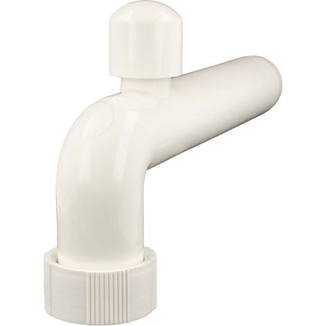 tecuro Abgangsbogen Ø 40 mm - mit Rohrbelüfter - PP weiß (1/5)