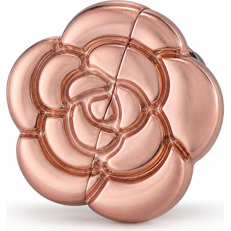 Attache rideau magnétique camélia rose doré anti jour amovible (1/5)