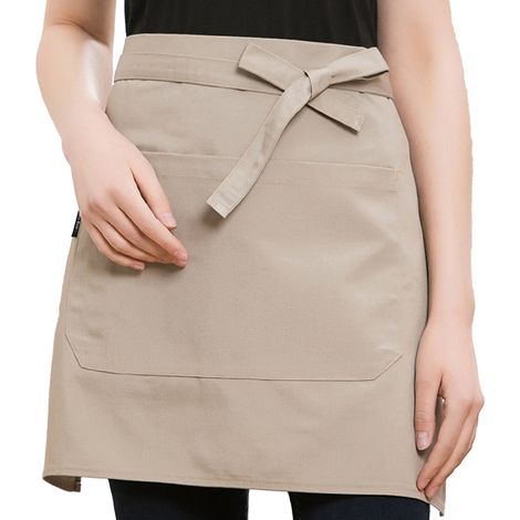 Tablier Demi-Corps - Polyester Imperméable - Avec Poche - Pour Cuisine Café Restaurant - Unisexe - 70 x 44 cm (1/5)