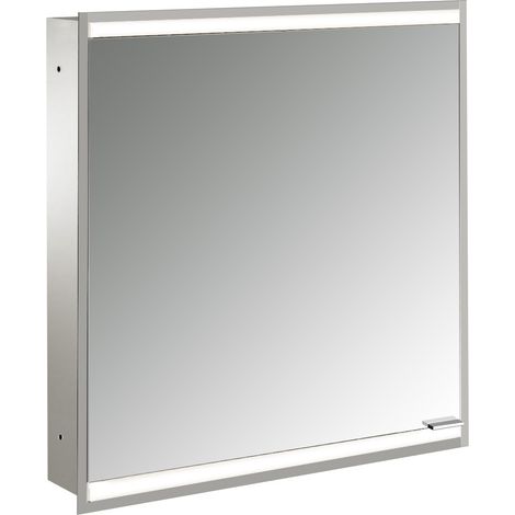 emco prime 2 Armario con espejo iluminado, 600 mm, 1 puerta, tope