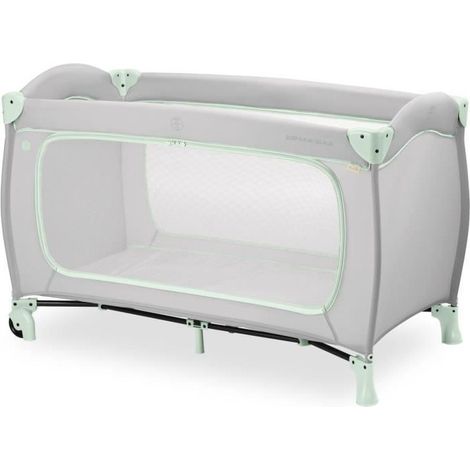 Lettino da viaggio - HAUCK - SLEEP N PLAY GO PLUS - 60 x 120 cm - Dalla nascita - Pieghevole - Ruote - Dusty Mint (1/5)