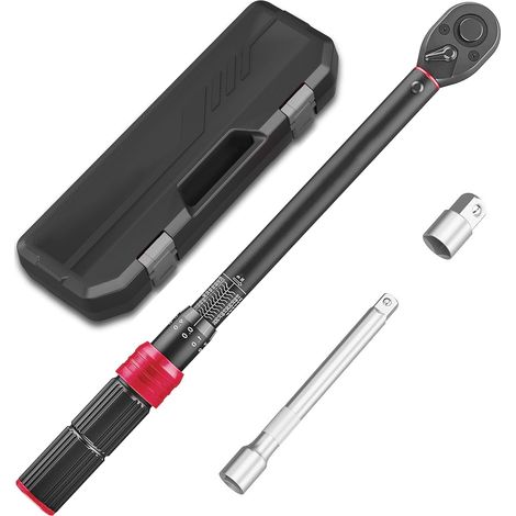 LLAVE DINAMOMETRICA 1/2" TORQUE: 20 - 230 Nm con certificado de calibración, ALUMINIO