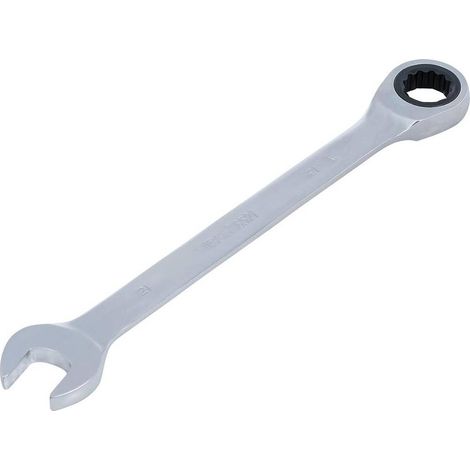 Clé Mixte à Cliquet 21 mm - Acier, Ergonomique et Pratique - Zones Difficiles - D-Work