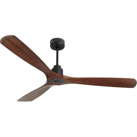 Tenerife Ring - Super destratificateur et ventilateur DC 166 cm Gris basalte pales bois rouge sans Lumière 30 à 60 m² (1/5)
