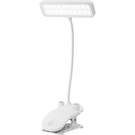 Lampe De Lecture - 30 LED - Bras Flexible 360° - Pince Robuste - Rechargeable USB - Autonomie Longue Durée - Pour Lit Tête De Lit Bureau - 1 Pièce (1/5)