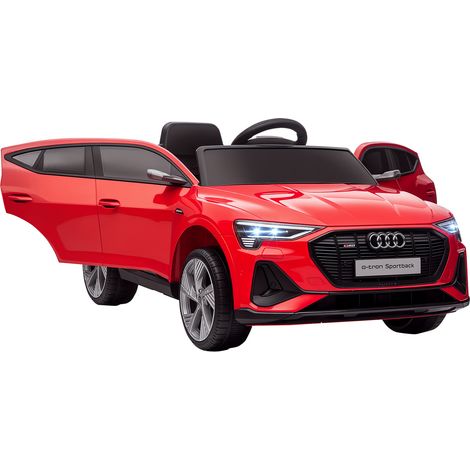 HOMCOM 12V Kids Electric Ride-On Car/ w Remote Control, Lights, Music Red