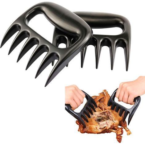 LAN Viande Griffes, Griffes de Barbecue, Griffes de Barbecue, Meat Claws, Griffes a Viande pour Déchiquetage et Mélanger, Pour Déchiqueter le Porc Effiloché, le Poulet, le Bœuf, 2 Pack (1/5)