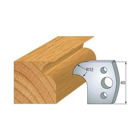 Leman - Jeu de 2 fers profilés acier Ht.40 mm N°005