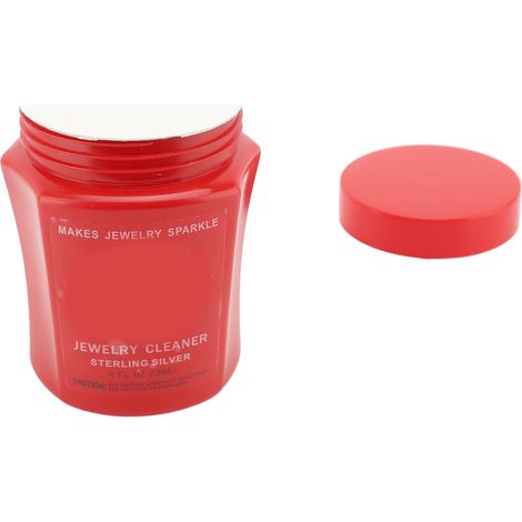 Nettoyant premium pour bijoux 236 ml, solution de nettoyage pour bijoux fins, liquide nettoyant pour perles et pierres. (1/5)