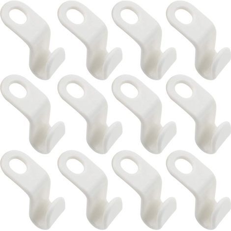 30 Pièces Cochets pou Cintes Plastique Cochet de Connexion de Cinte pou Pendeie Économie D'espace (1/2)