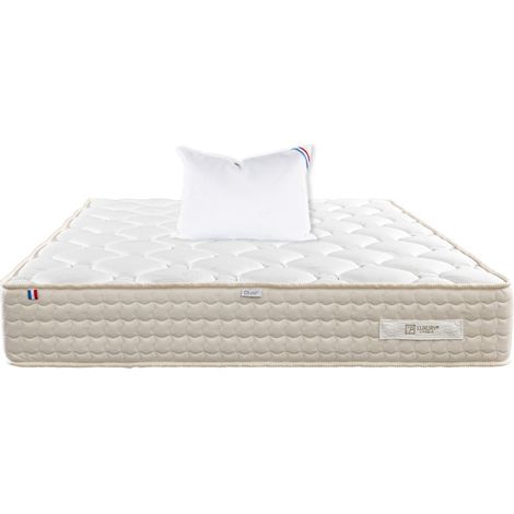 Matelas Sublime, 20 cm, mousse haute densité, ferme, face été/hiver + oreiller, 90x190cm (1/4)