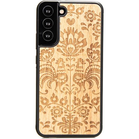 Custodia in legno per Samsung Galaxy S22 Plus POLACCO FOLK ANIEGRE (1/3)