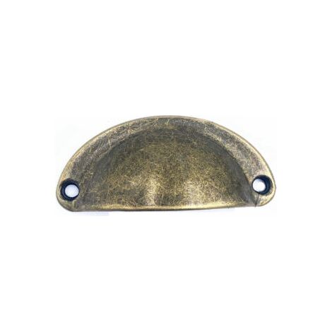 BUNTHAUS 10er-Pack 81-mm-Schubladengriffe, Vintage-Schrankgriffe für Kommoden, Schränke, Küchenmöbel, Dekor mit Schrauben (Bronze) (10, antike Bronze) (1/5)
