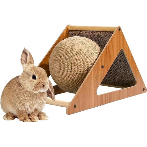 Boule à Gratter pour Chat,Jouet D Exercice pour Petits Animaux Boule à (1/5)