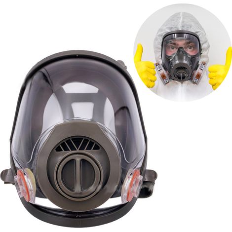 Masque respiratoire intégral 6800 anti-poussière en gel de silice, protection buccale élevée contre les projections de peinture, de produits chimiques et de formaldéhyde (respirateur) (1/5)