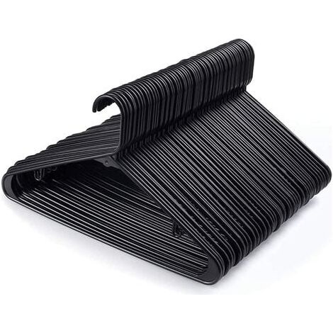 Cintres en plastique Cintres pour vêtements Cintres tubulaires durables pour chemises Cintres pour manteaux, fins et peu encombrants, cintres robustes, idéaux pour la lessive et l'utilisation quotidie (1/5)