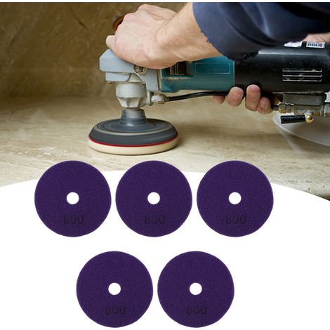 Vente de disques de meulage diamantés de 5 x 4 pouces et de disques de meulage à eau à base blanche de 4 pouces. (1/5)