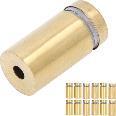 Lot de 12 vis pour porte-panneau acier inoxydable clous pub affichage 16x30mm fixation verre déco maison (1/5)