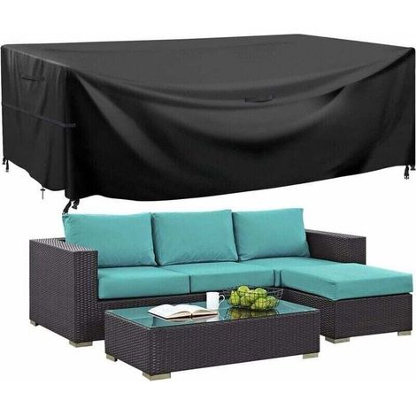 Gartenmöbelabdeckung, wasserdichte Oxford-Gewebe-Plane für Gartenmöbel, Schutzhülle für Möbel, Tischabdeckung, 250 x 170 x 110 cm - Crezuo