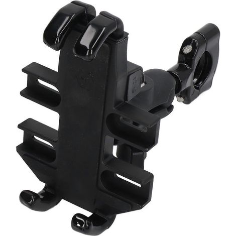 Support de téléphone pour moto avec fonction de chargement USB (10–24 V) à fixer sur le pivot de fourche pour YZF R1M